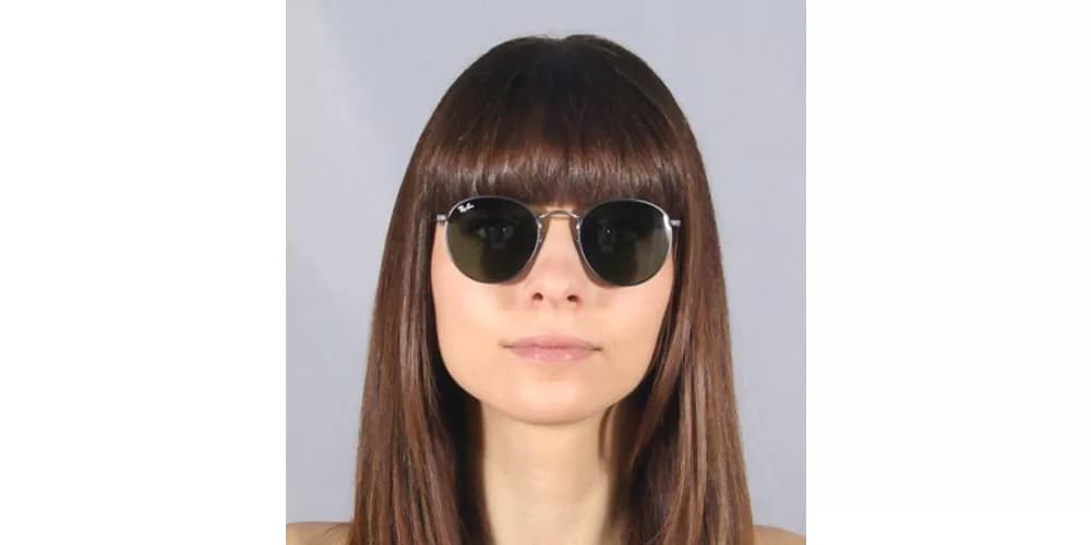 عینک آفتابی RayBan 3447 029 Round Gunmetal Green Classic G 15