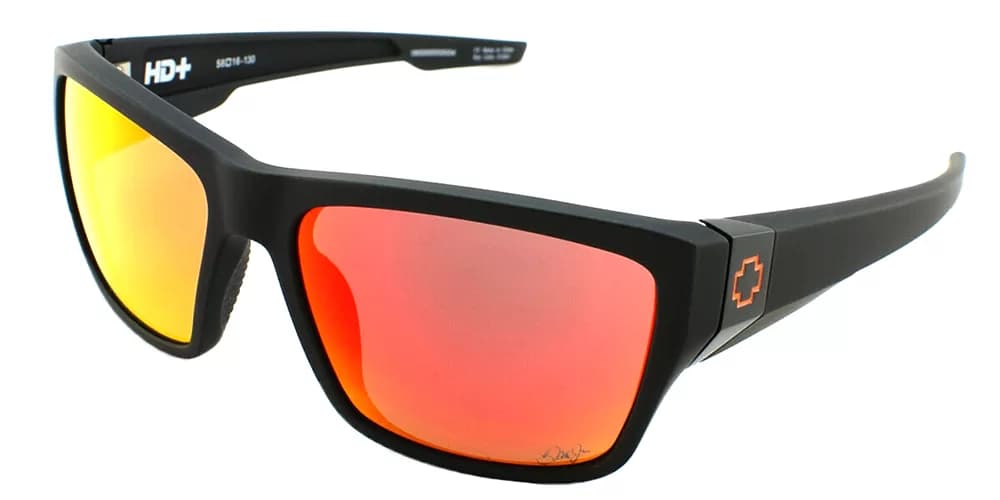 عینک آفتابی اسپای Spy Dirty Mo 2 Dale Jr Matte Black - HD Plus Gray Green with Orange Spectra Mirror