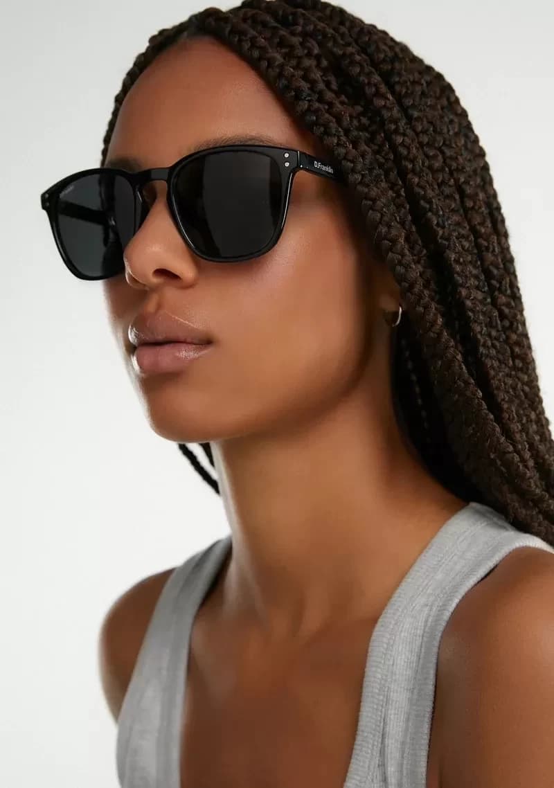 عینک آفتابی دی فرانکلین مدل D.franklin ULTRA LIGHT SQ HIGH / BLACK - BLACK