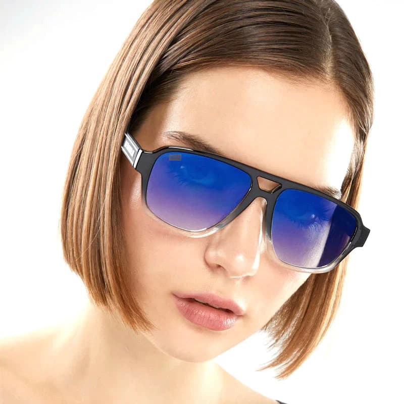 عینک آفتابی دی فرانکلین مدل D.franklin BIG D MONTANA / MID BLACK - BLUE FLASH