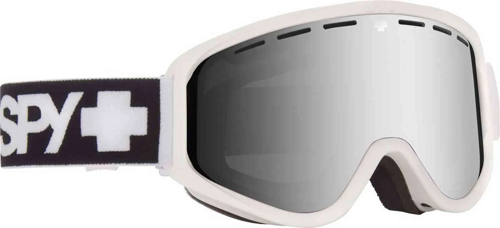 عینک اسکی اسپای Spy Woot Matte White Bronze Silver Spectra Mirror + LL Persimmon