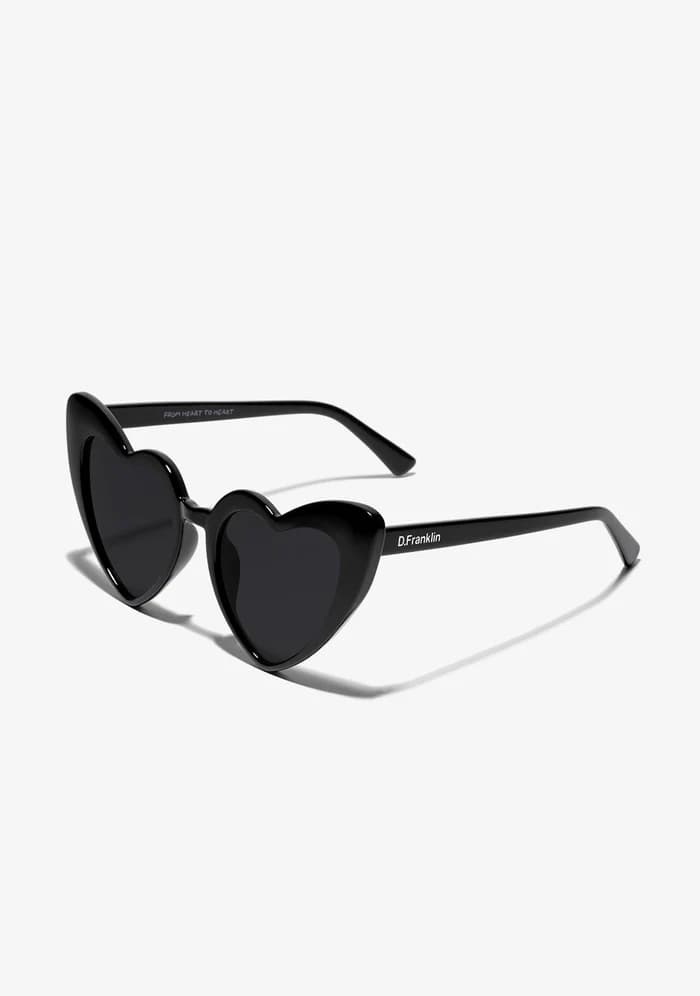 عینک آفتابی دی فرانکلین مدل D.franklin Love Heart Black / Black