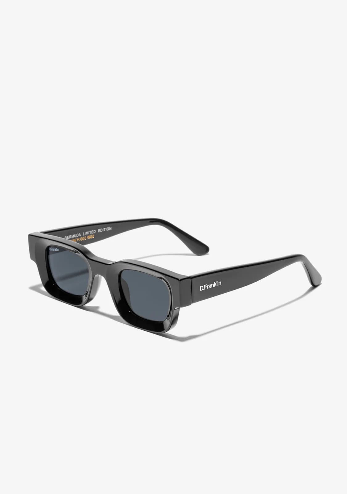 عینک آفتابی دی فرانکلین مدل D.franklin Bermuda Shiny Black / Smoke