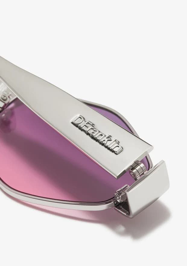 عینک آفتابی دی فرانکلین مدل D.franklin Cuprum Diamond Silver / Gradient Pink