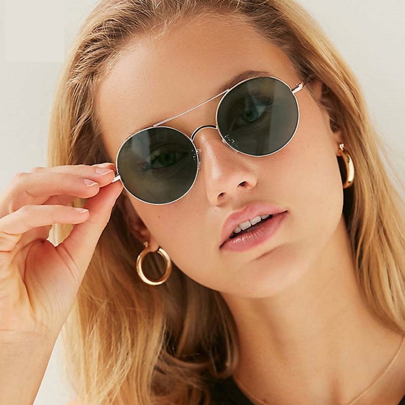 عینک دودی گرد