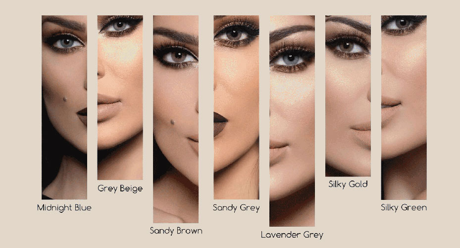 چه لنزی به چشم قهوه ای میاد