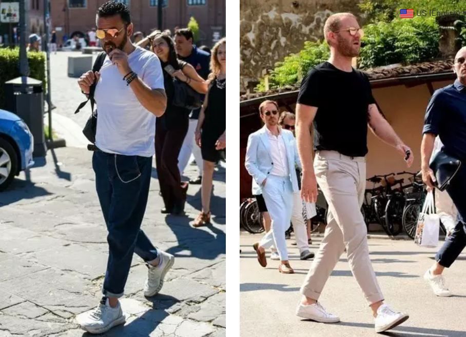 ست کردن عینک آفتابی طلایی با تیپ مردانه