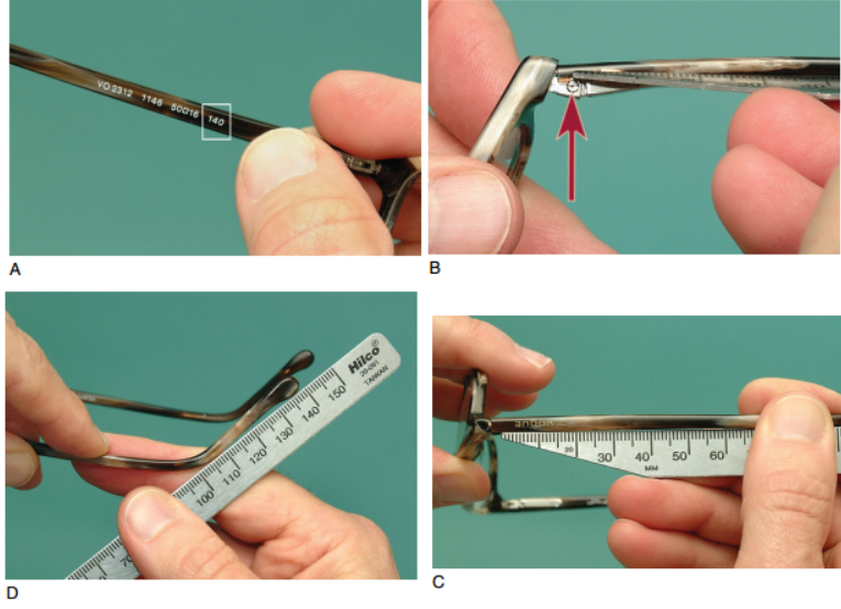 اعداد روی عینک