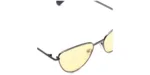 عینک آفتابی هاکرز مدل  Gun Metal Yellow Rounded Lulita - Image 5