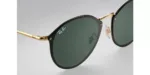 عینک آفتابی RayBan 3574N Blaze Round Gold Green Classic - Image 4