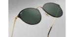 عینک آفتابی RayBan 3574N Blaze Round Gold Green Classic - Image 5