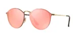 عینک آفتابی RayBan 3574N Blaze Round Gold Pink Mirror - Image 2