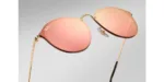 عینک آفتابی RayBan 3574N Blaze Round Gold Pink Mirror - Image 5