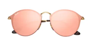 عینک آفتابی RayBan 3574N Blaze Round Gold Pink Mirror