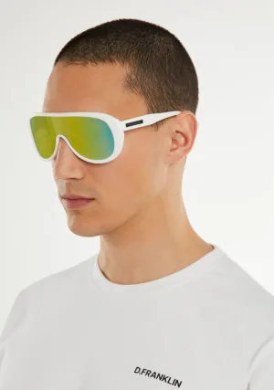 عینک آفتابی دی فرانکلین مدل D.franklin Ajax Matt White / Gold Revo