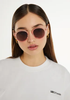 عینک آفتابی دی فرانکلین مدل D.franklin Roller Round V2 Peach / Brown