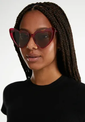 عینک آفتابی دی فرانکلین مدل D.franklin Love Heart Trans Burgundy / Brown