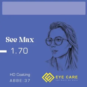 عدسی طبی سی مکس See Max 1.70 ASP/HD Coating/ABBE:37