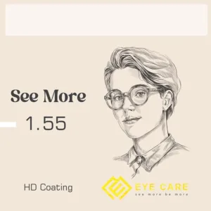 عدسی طبی سی مور See More 1.55 HD Coating/ABBE:40