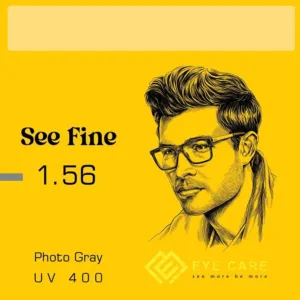 عدسی طبی فتوکرومیک سی فاین See Fine 1.56 PHOTOVHOROMIC/GRAY/HMC