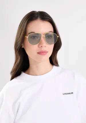 عینک آفتابی دی فرانکلین مدل D.franklin Aviator Legacy Gold / Photochromic G15