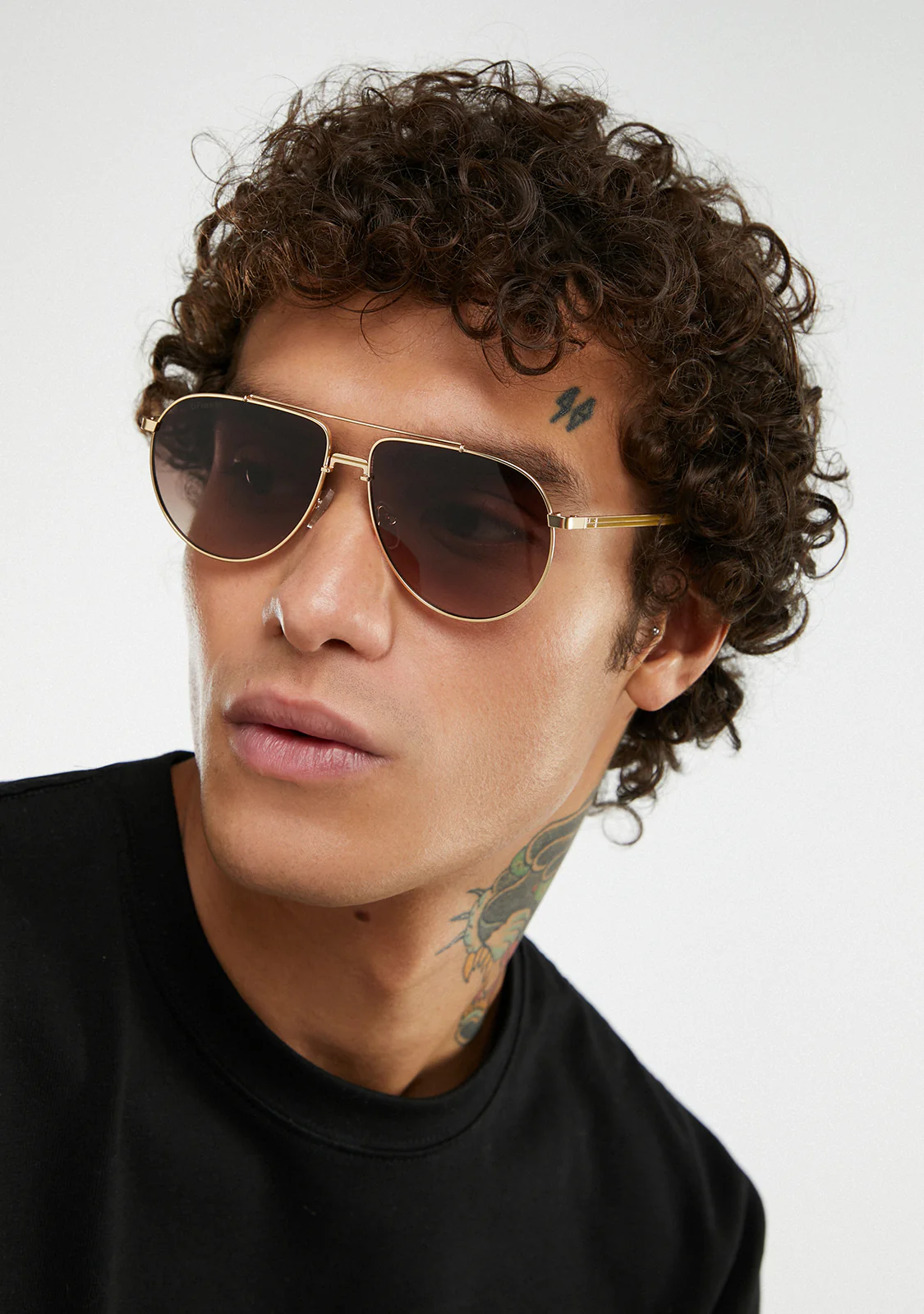 DFSU902002-BROW-70 عینک آفتابی دی فرانکلین مدل D.franklin Aviator Legacy Gold / Brown - Image 1