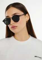 عینک آفتابی دی فرانکلین مدل D.franklin Roller Round V2 Full Black - Image 2