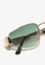 عینک آفتابی دی فرانکلین مدل D.franklin Cuprum Pilot Gold / Gradient Green - Image 5