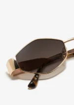 عینک آفتابی دی فرانکلین مدل D.franklin Cuprum Diamond Gold / Gradient Brown - Image 5