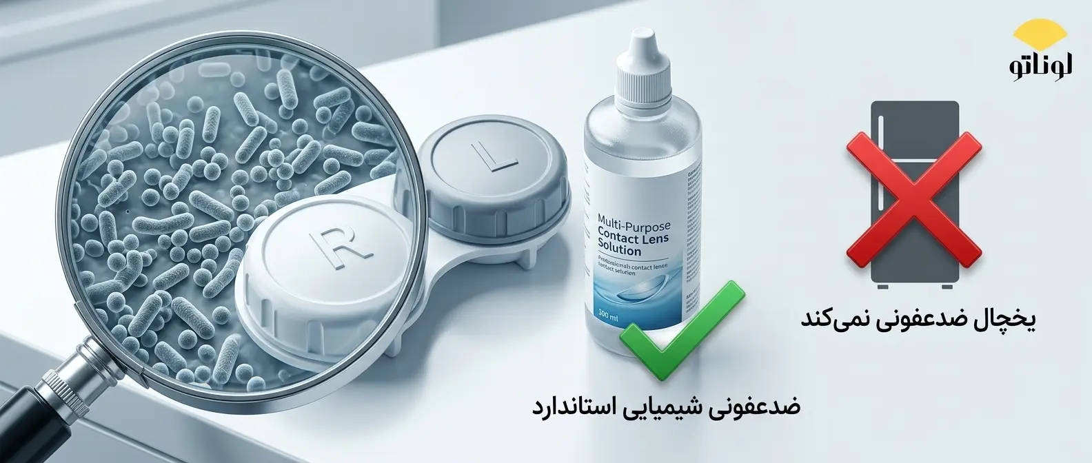 آیا یخچال باکتری‌های روی لنز را از بین می‌برد؟