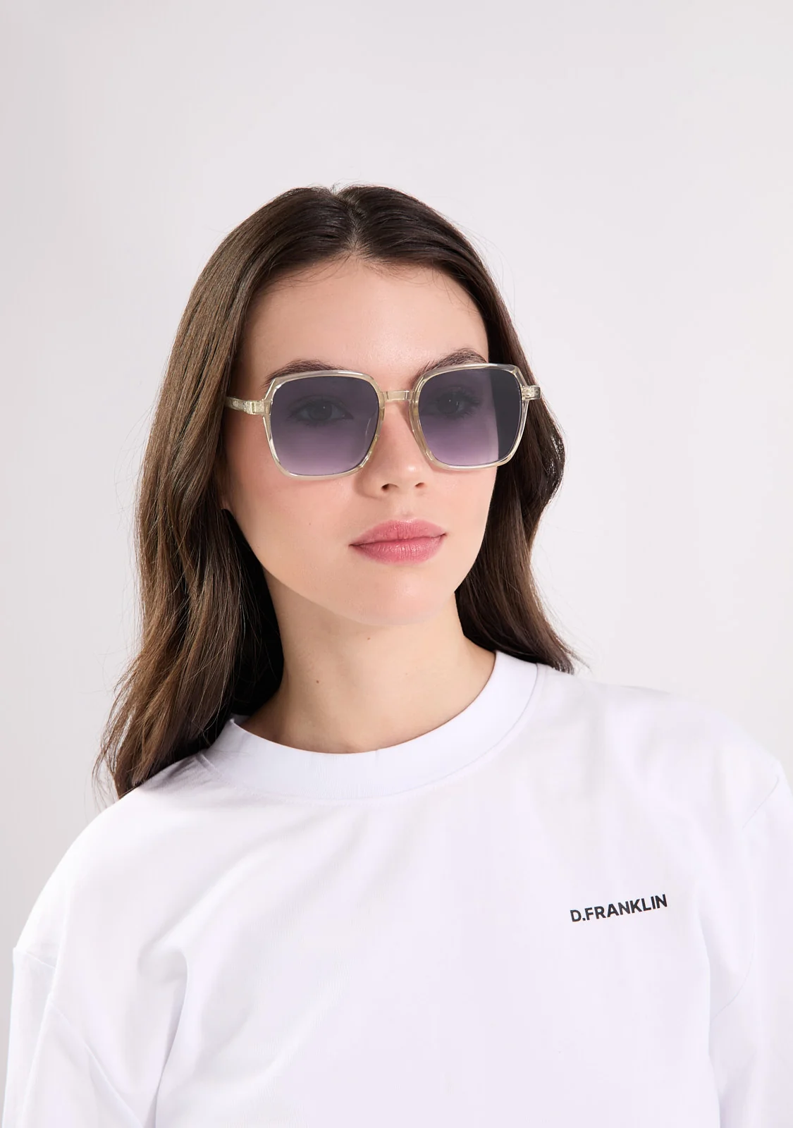 عینک آفتابی دی فرانکلین مدل D.franklin Banger Transparent / Gradient Lavender