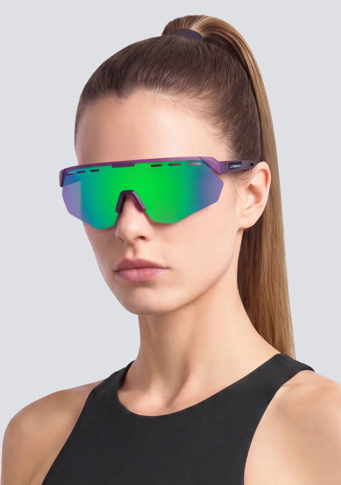 عینک آفتابی دی فرانکلین مدل D.franklin Thunder Fifty Matte Purple / Green Revo