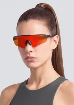عینک آفتابی دی فرانکلین مدل D.franklin Thunder Fifty Low Matte Black / Photochromic Mirror Red - Image 6