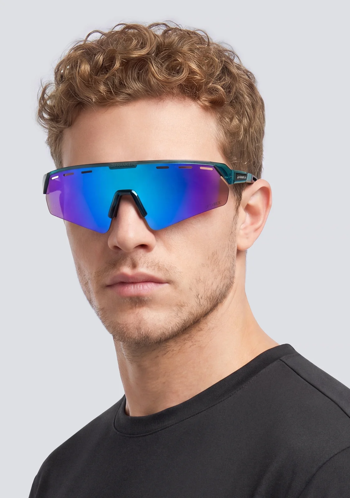 عینک آفتابی دی فرانکلین مدل D.franklin Thunder Fifty Low Teal / Mirror Blue