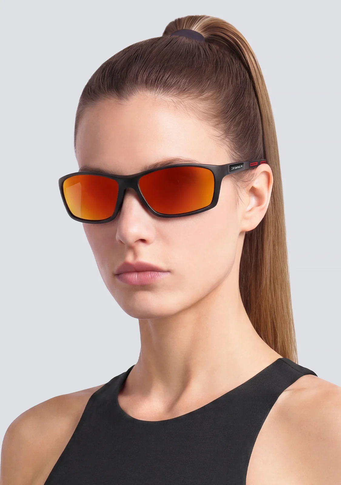 عینک آفتابی دی فرانکلین مدل D.franklin Volcano Matte Black / Mirror Red